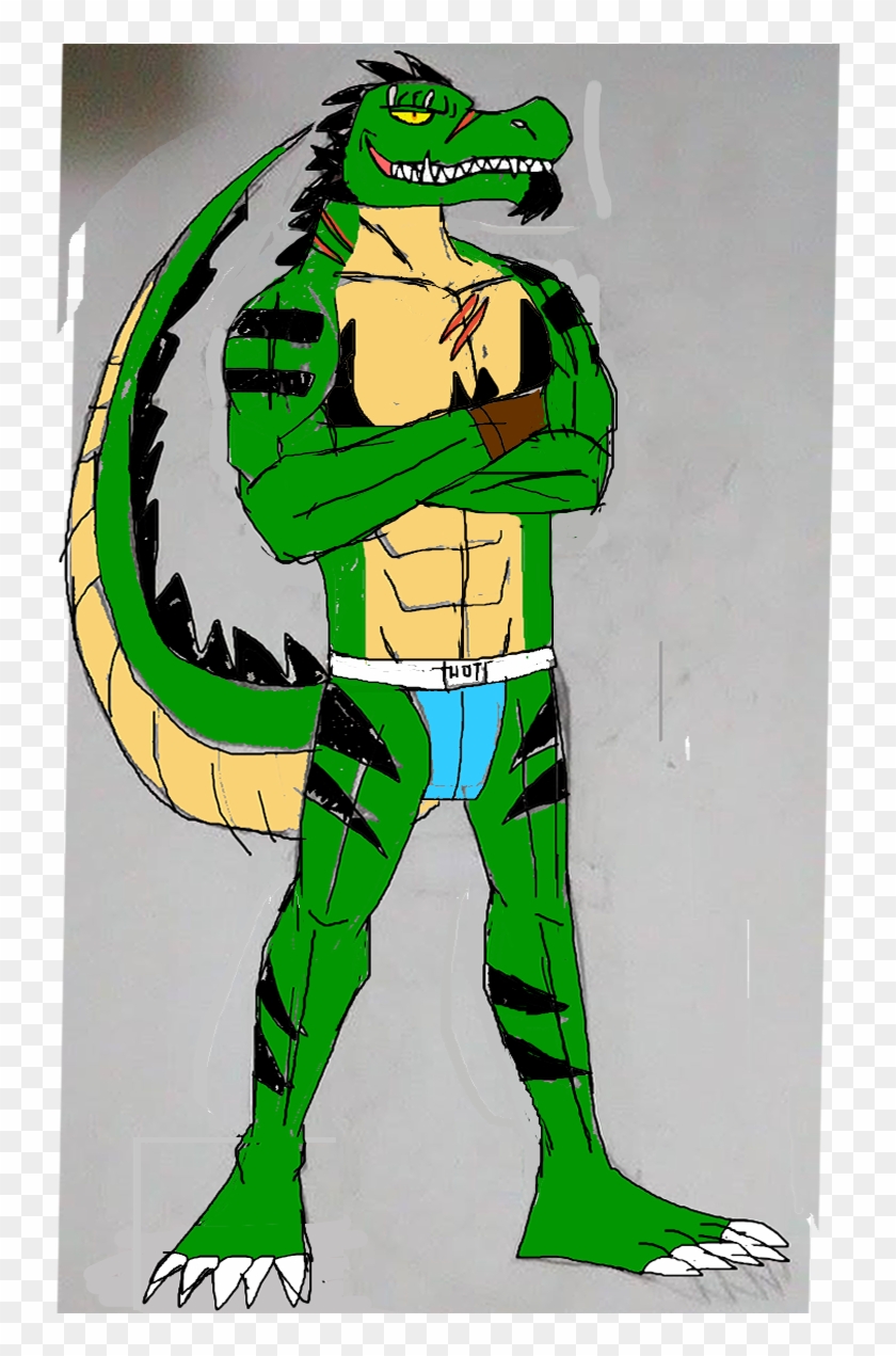 Another Pervert Crocodile - Illustration Clipart #4079440