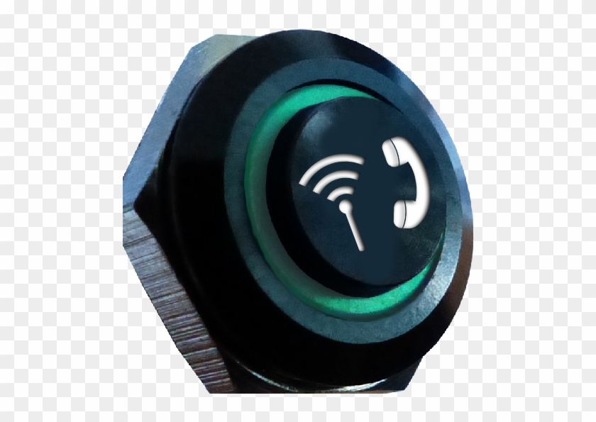 Push-button "radio Main Switch" Black - Circle Clipart