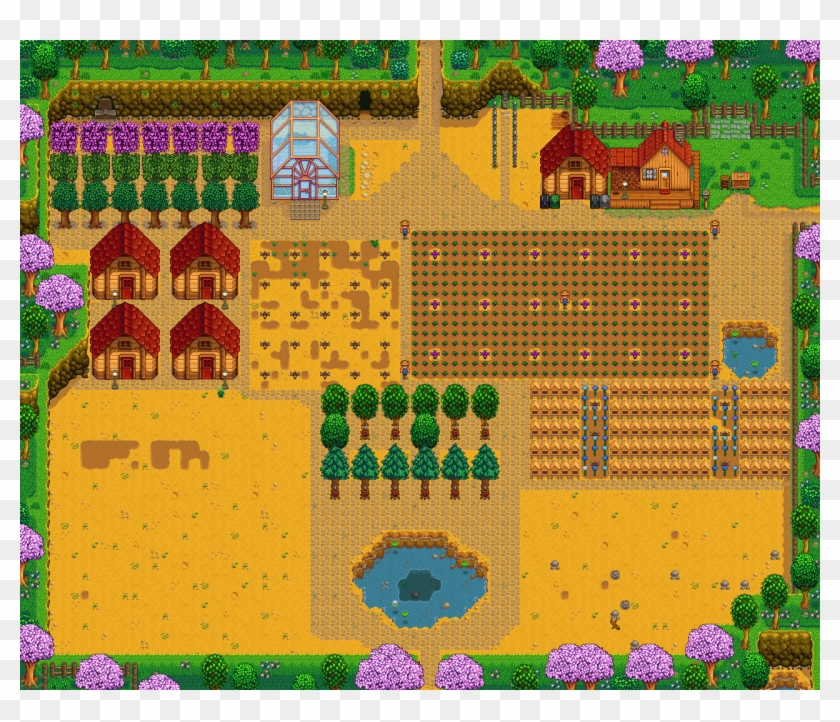 Latest - Standard Stardew Valley Farm Layouts Clipart #4079505