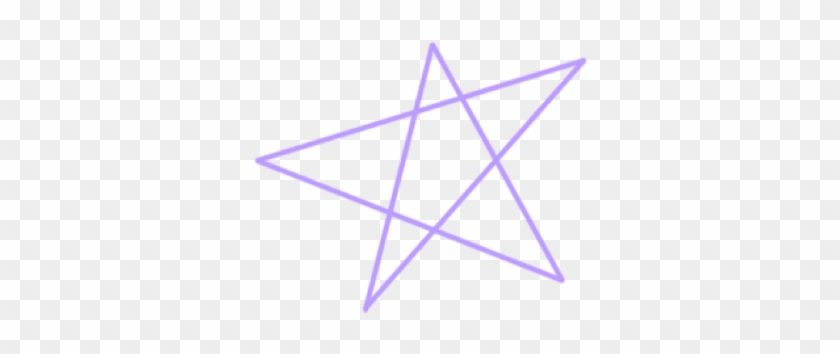 #star #purple #handdrawn #freetoedit - Triangle Clipart