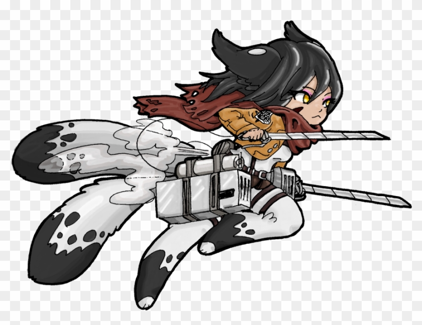 Attack On Titan - Attack On Titan Kitsune Clipart #4080303