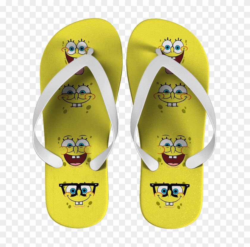 Chinelo Bob Esponja Personalizado - Sponge Bob Clipart