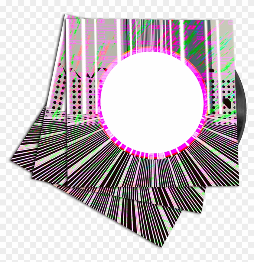 Vintage Triple Vinyl Record Mockup Tri4 - Circle Clipart