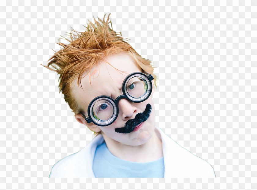 At A Wacky Science Party, Glasses And Fake Mustaches - Punk Fashion Clipart