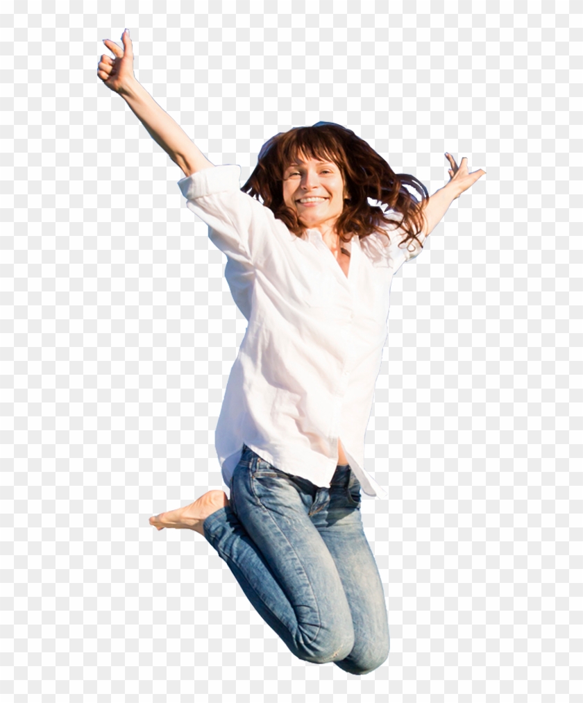Jumping Woman Png Clipart #4080480
