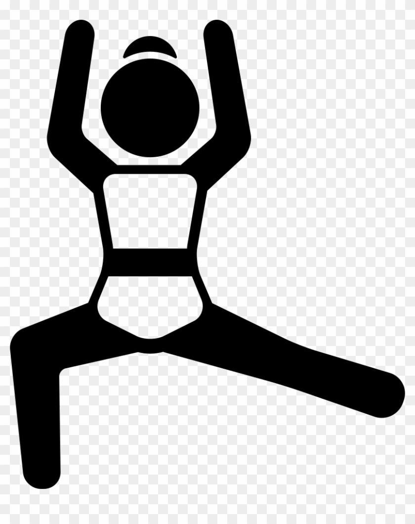 Woman Stretching Leg With Arms Up Comments - Icon Open Legs Clipart #4080878
