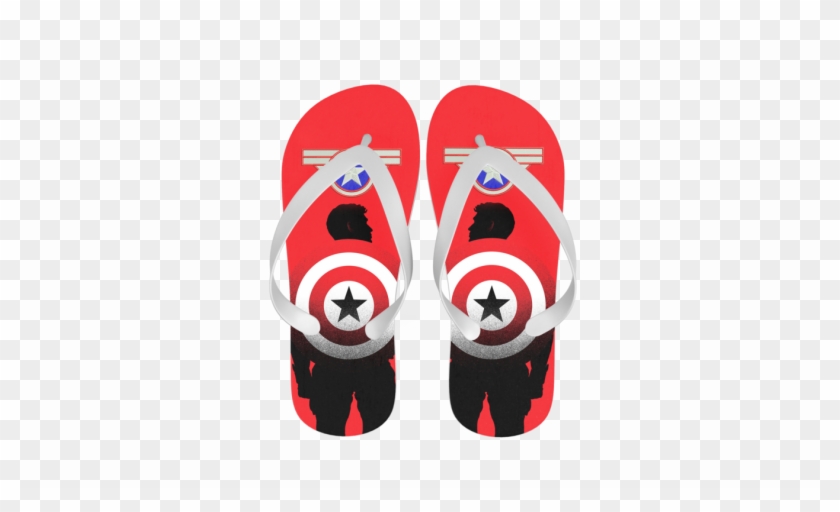 Chinelo Capitão América - Flip-flops Clipart #4080908