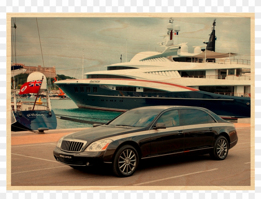 Maybach Zeppelin Wood Postcard - Maybach 62s Zeppelin 2016 Clipart