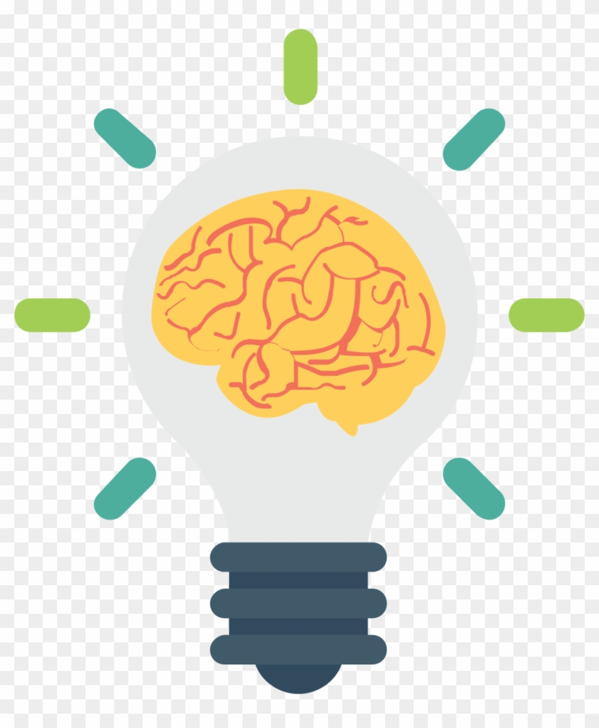 Through Ongoing Critical Reflection, Students Explore - Brain With Light Bulb Png Clipart