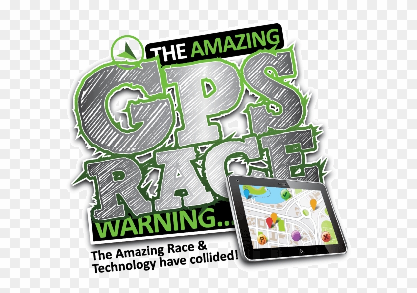 The Amazing Gps Race - Graphic Design Clipart #4082297