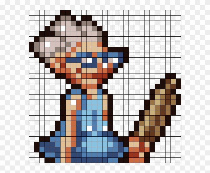 Cookie Clicker Grandma Perler Bead Pattern Bead Sprite Grandma From Cookie Clicker Clipart 4082418 Pikpng