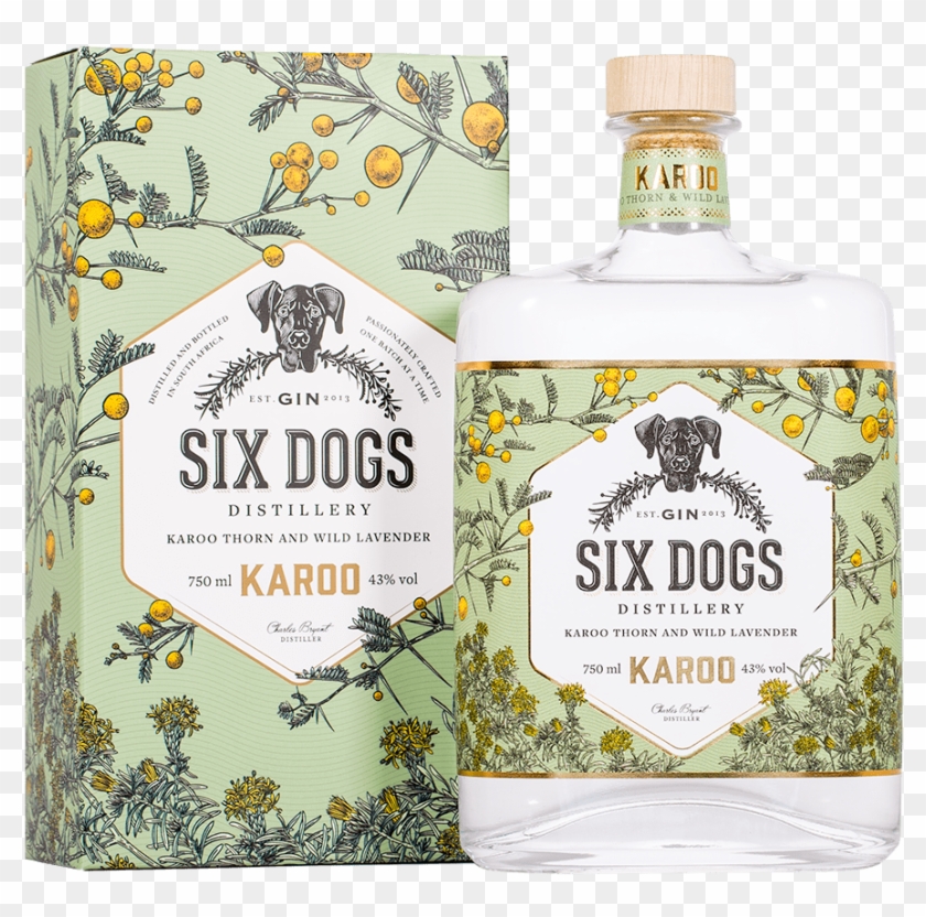 Gin While The Delicate Flower Of The Acacia Thorn Adds - Six Dogs Karoo Gin Clipart