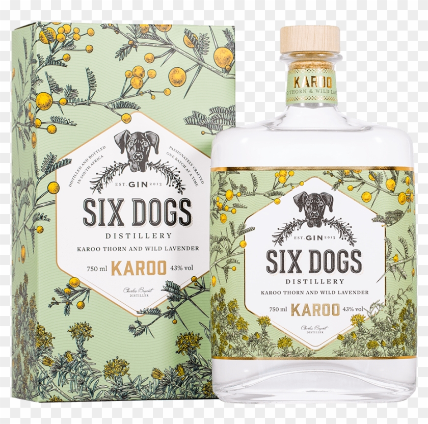 Gin While The Delicate Flower Of The Acacia Thorn Adds - Six Dogs Karoo Gin Clipart #4082475