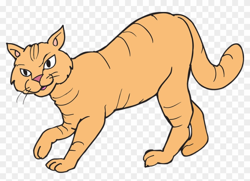 Cat Walking Animal Hunting Predator Stalking - Clipart Cat - Png Download #4082619