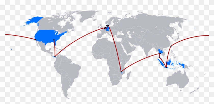 The Amazing Race 19 Map - Us And Argentina Map Clipart