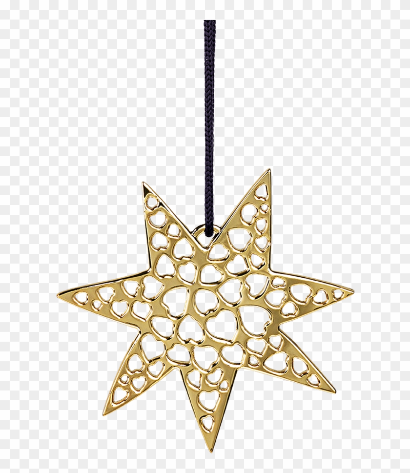 Heart Star H7 Gold Plated Karen Blixen - Png Julepynt Clipart