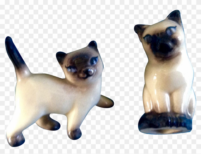 Hagen Renaker Miniature Siamese Walking Cat, Cat Seated - Siamese Clipart
