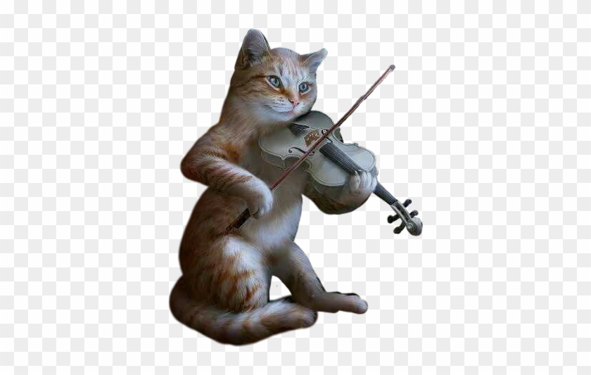 Кот Играет На Скрипке Анимации Clipart