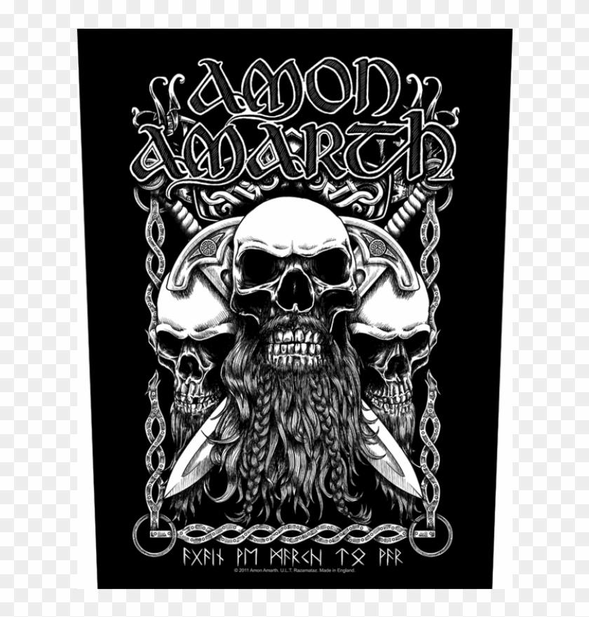 Amon Amarth Bearded Skull Clipart
