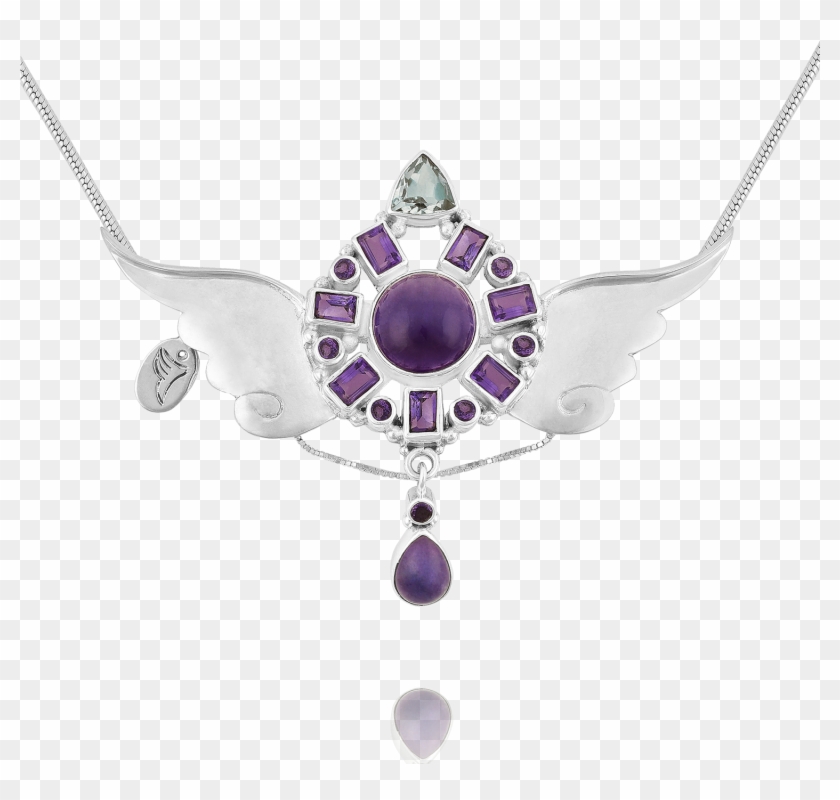 Archangel Zadkiel Necklace - Amethyst Clipart