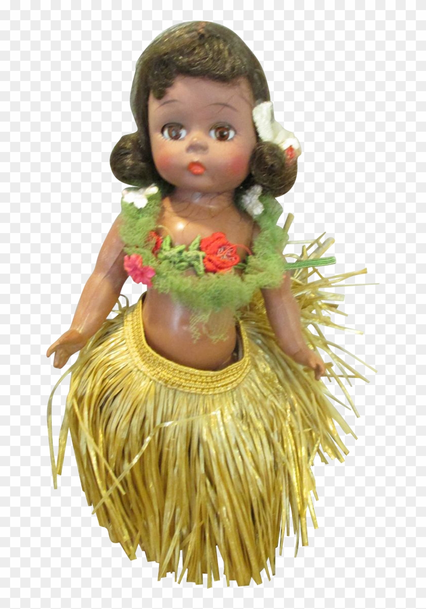 Rare 1966 Madame Alexander Wendy Doll In Hula Skirt - Hula Clipart
