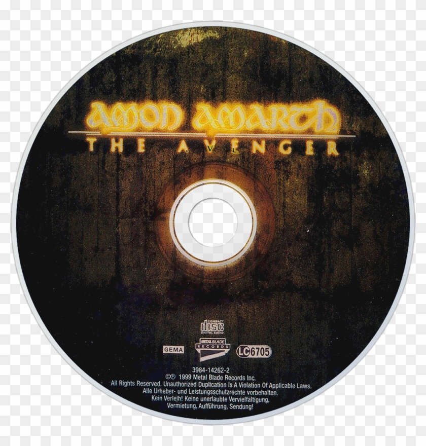 Amon Amarth The Avenger Cd Disc Image - Verkehrsschilder Clipart