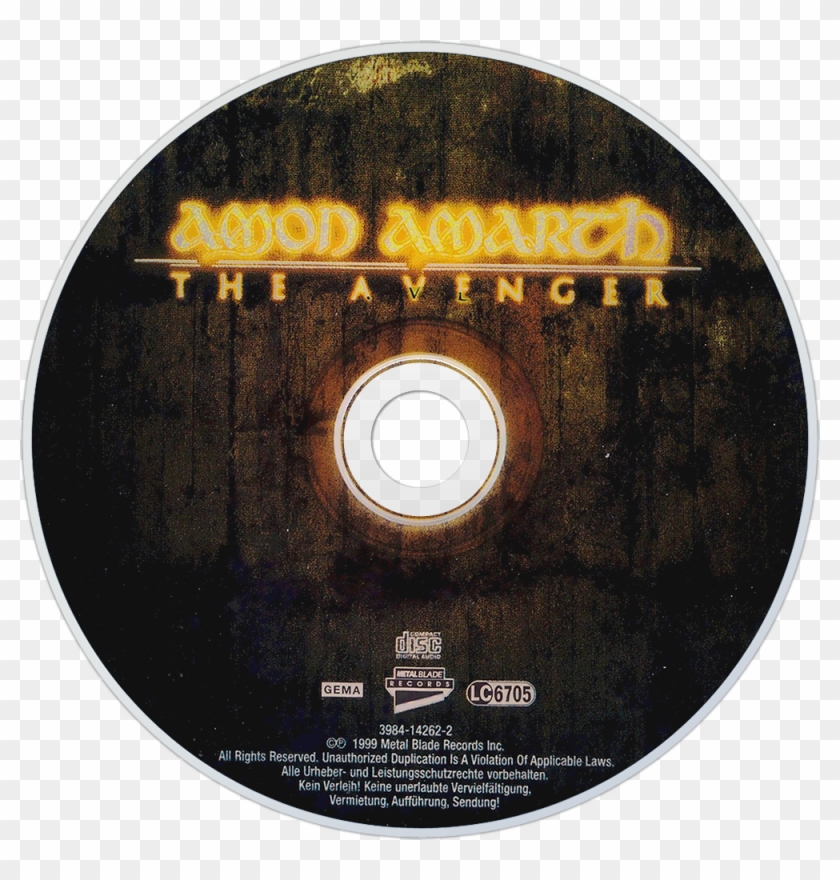 Amon Amarth The Avenger Cd Disc Image - Verkehrsschilder Clipart #4084399