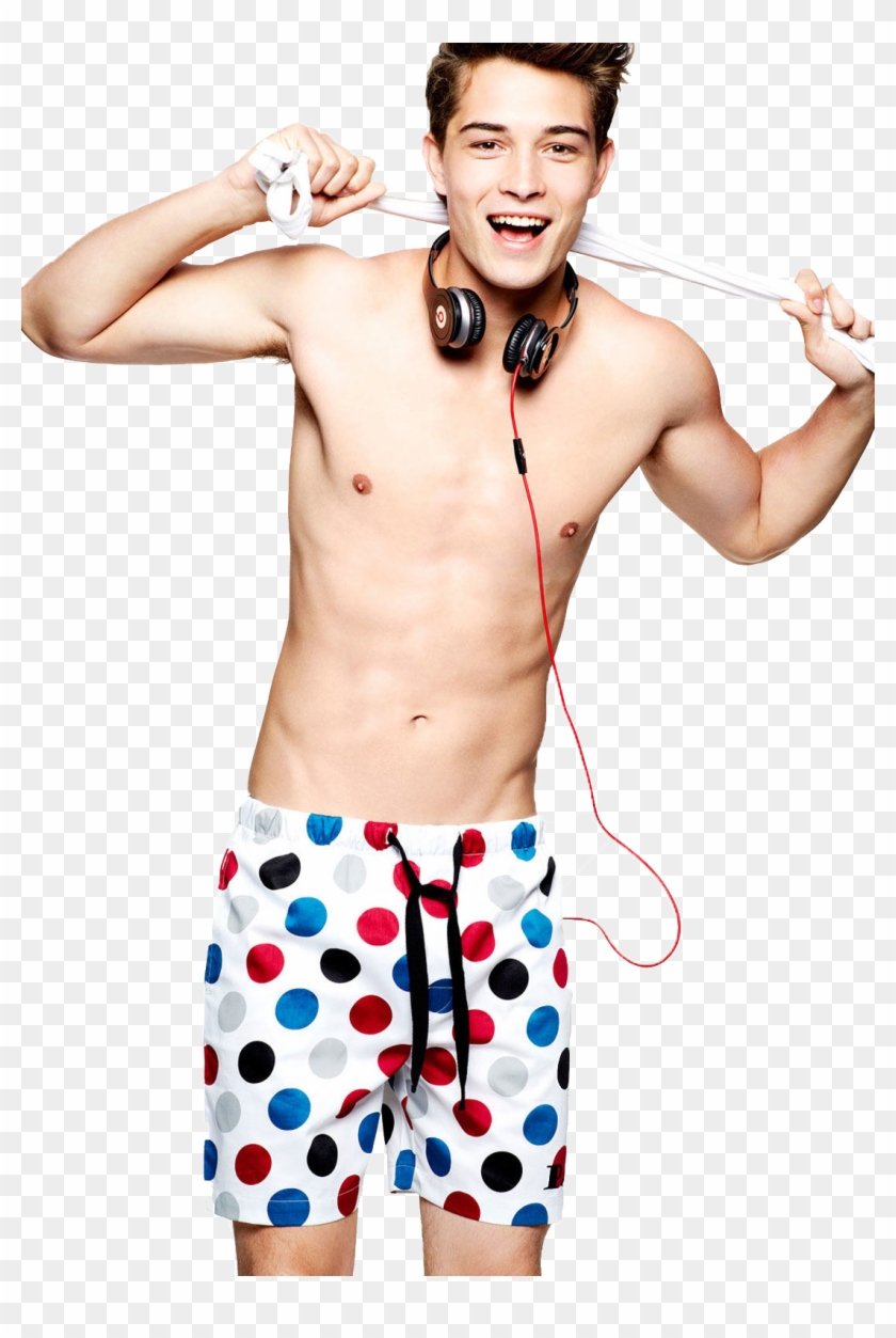 Shirtless Francisco Lachowski In Spotty Shorts - Francisco Lachowski Sexy Clipart