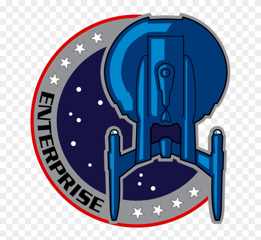 672px Logo Enterprise Nx - Star Trek Enterprise Logo Clipart #4084628