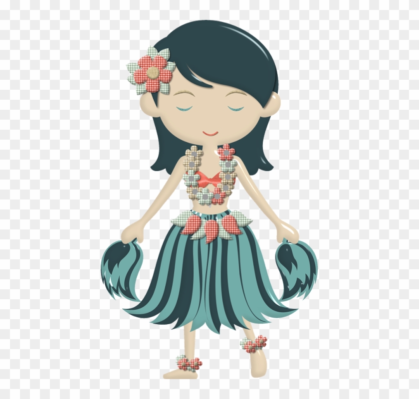 Aloha Tropical Cards Pinterest And Dolls Ⓒ - Hawaii Dress Clip Art - Png Download #4084925