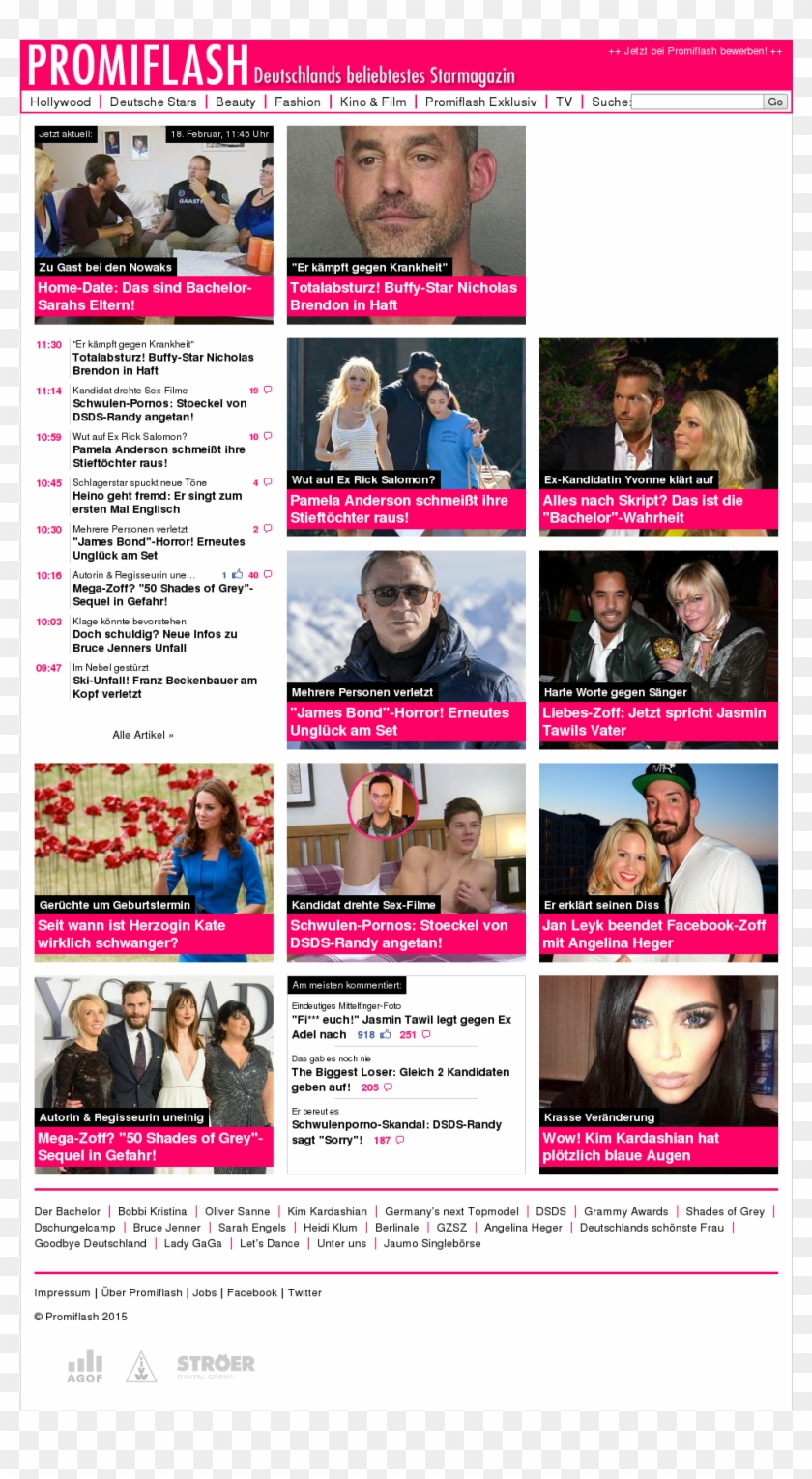 Promiflash Competitors, Revenue And Employees - Jasmin Weber Adel Tawil Clipart #4085595