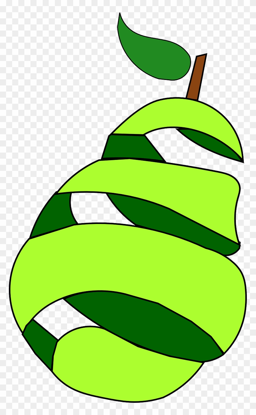 Pear Green Fruit Abstract Png Image - Pear Clipart #4086605