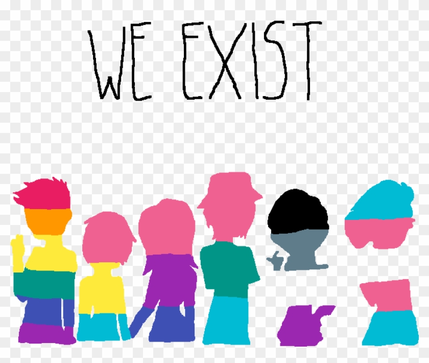 Image-list - Lgbt We Exist Clipart #4086624