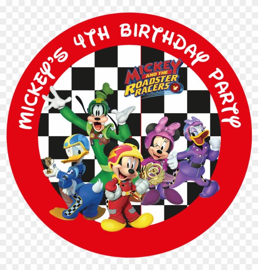 Mickey Roadsters Party Box Stickers - Free Sand Decal Texture Clipart