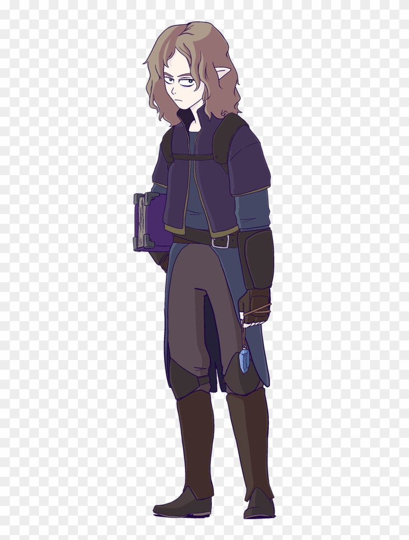 Seren, Half-elf Warlock For The Dnds - Cartoon Clipart