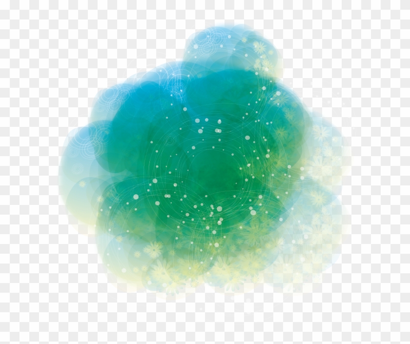 #ftestickers #pigment #paint #watercolor #green #abstract - Watercolor Painting Clipart #4086842