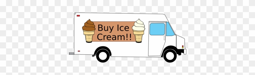Ice Cream Cones Ice Cream Van Car - Bus Clipart #4086843