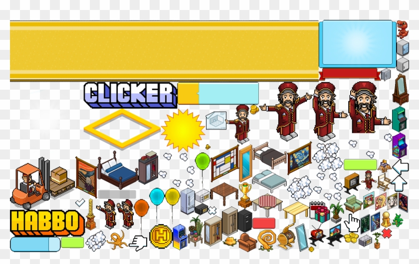 The Game Was Developed In Html5 And It Is Possible - Habbo Hotel Clipart