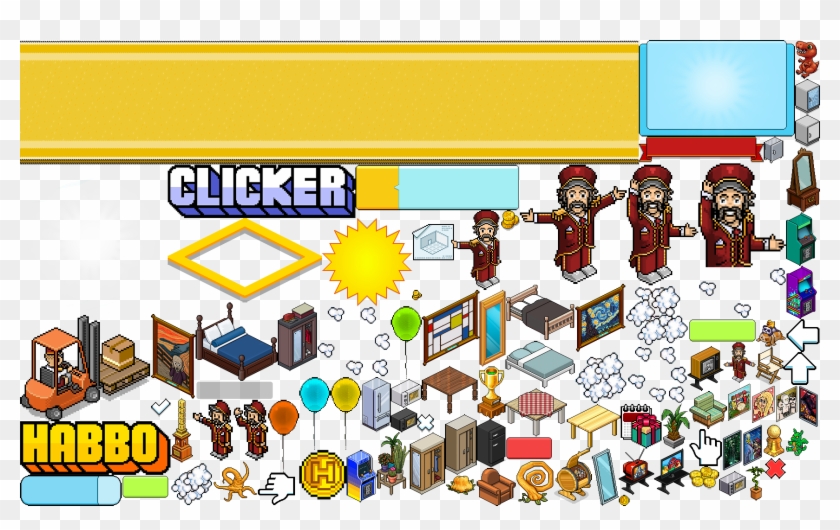 The Game Was Developed In Html5 And It Is Possible - Habbo Hotel Clipart #4086904