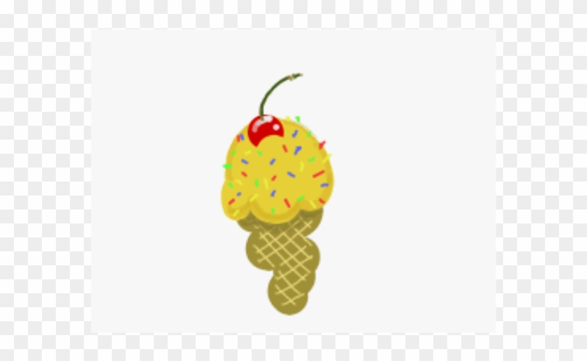 This Free Clip Arts Design Of Ice Cream Cone With A - Illustration - Png Download #4087437