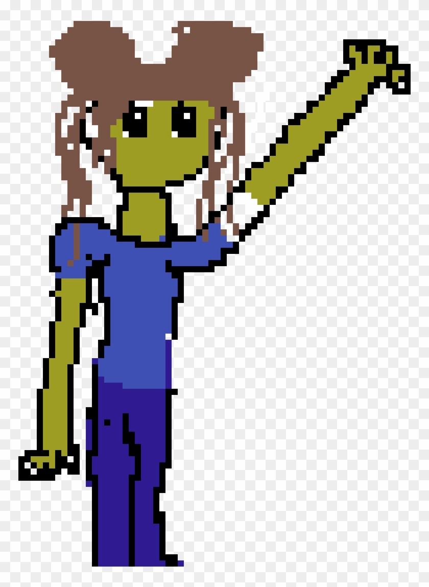 Drawing Of A Person Waving - Cartoon Clipart #4087480