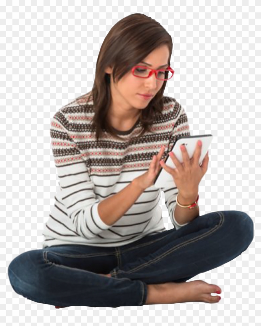 Woman Sitting - Sitting Clipart