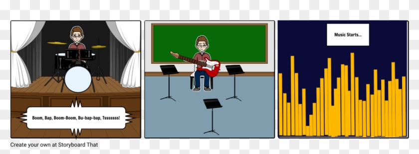 Drum Solo Part - Cartoon Clipart