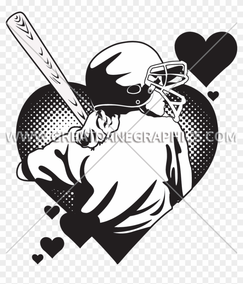 Hearts Clipart Softball - Illustration - Png Download