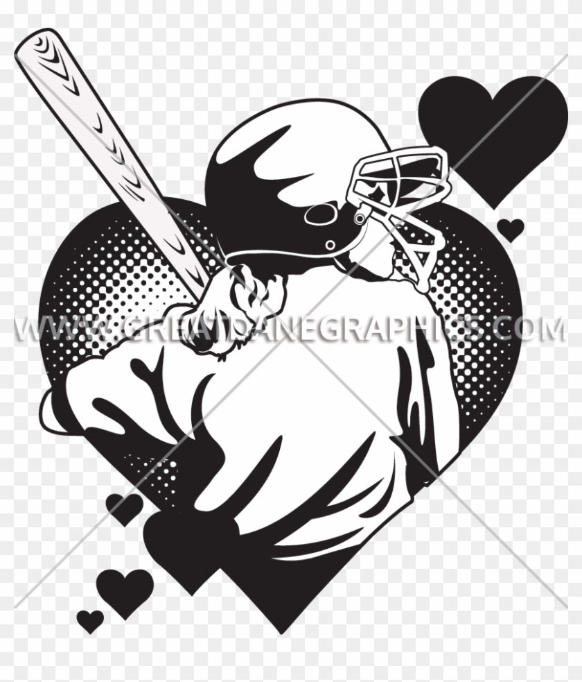 Hearts Clipart Softball - Illustration - Png Download #4089808