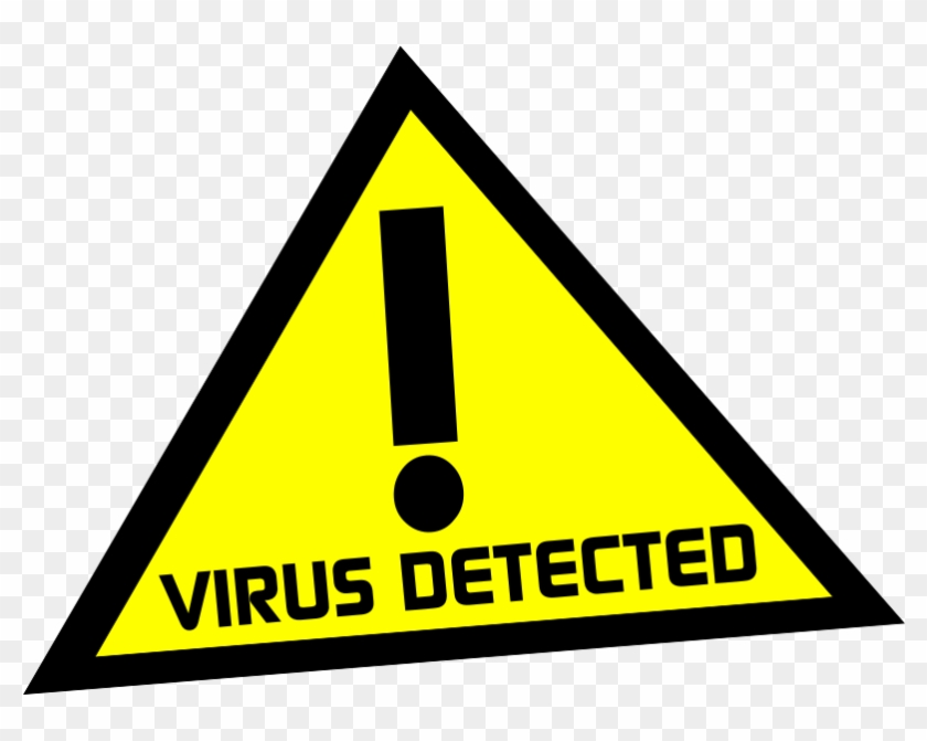 Ignore Words - Virus Detected Clipart #4089932