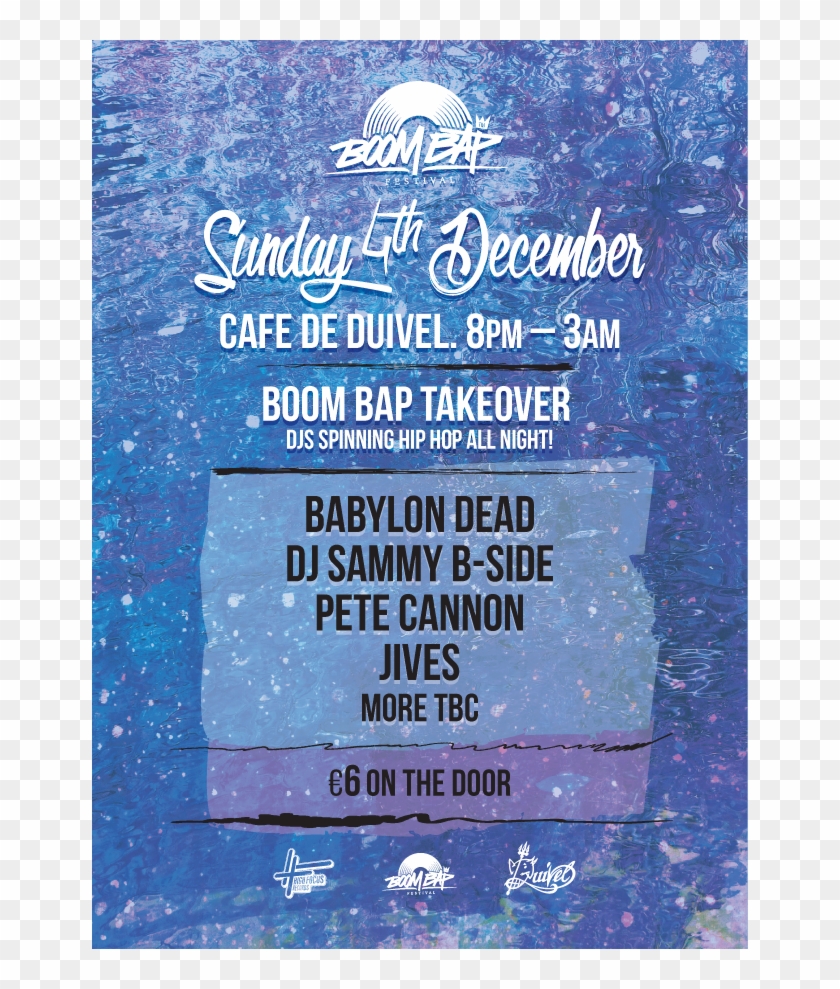 High Focus & Boom Bap Takeover @ Cafe De Duivel, Amsterdam - Poster Clipart #4090057