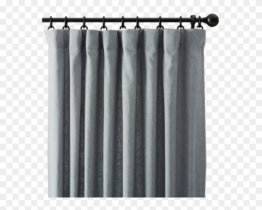 Emery Linen Pole-pocket Curtain - Window Covering Clipart
