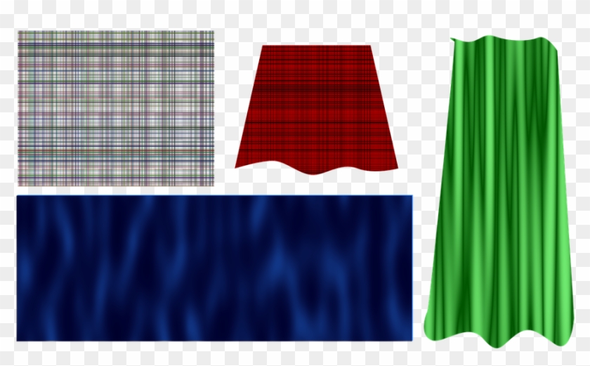 Silk Curtain Textile Fabric Material Drapery - Kain Png Clipart #4090446