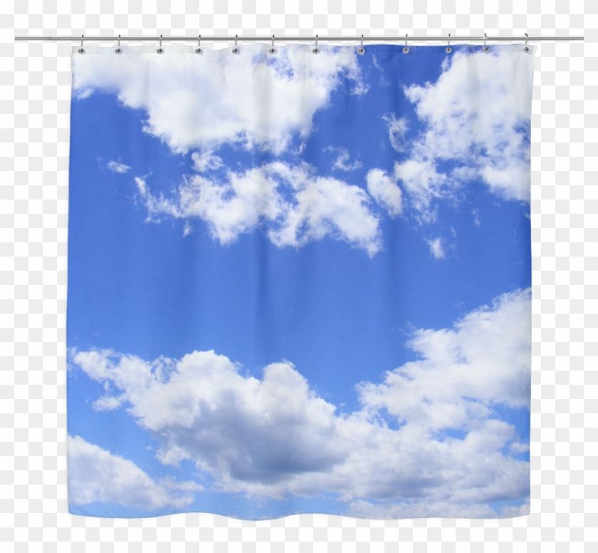 Blue Sky White Clouds Shower Curtain - Sky Colors Clipart #4090572